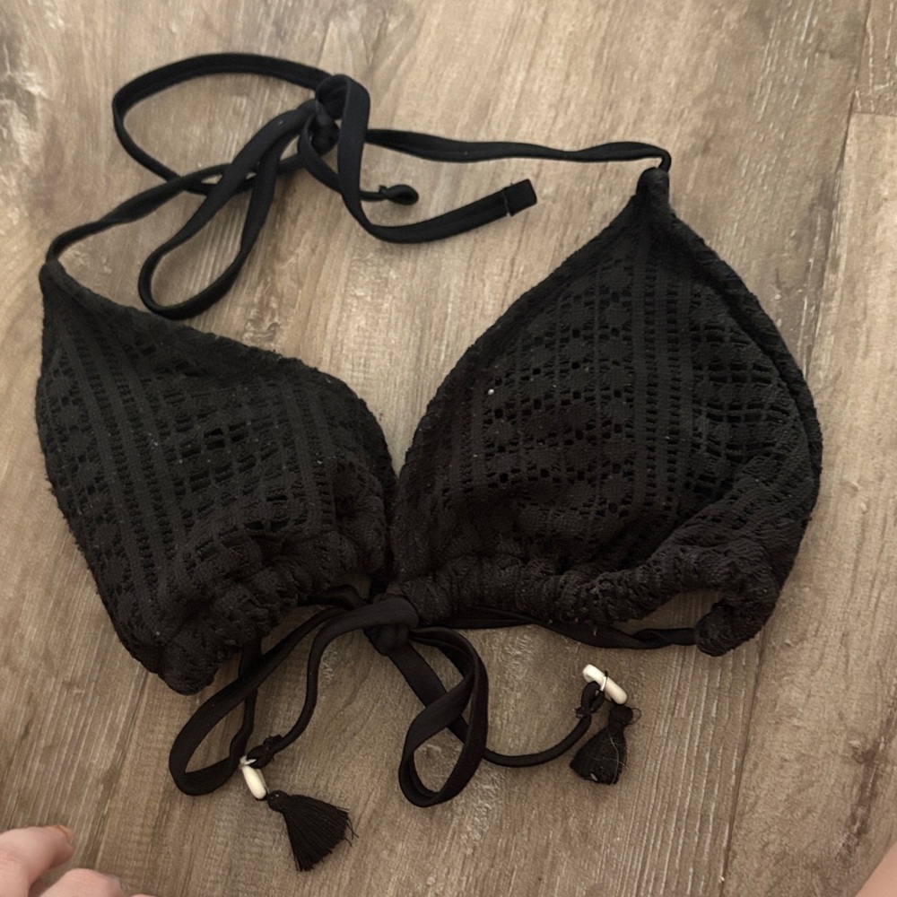 Target Black Crochet Bikini Top